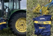 Habló el productor rural de un pueblo uruguayo que encontró la camiseta de Boca en homenaje a Russo: dónde la halló y qué hará con ella