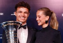 El insulto de Lando Norris en medio de la Gala de la Fórmula 1 que generó una particular reacción de su novia