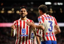 Jugada fantástica y cabezazo potente: los dos goles de Nico González en el sufrido triunfo del Atlético Madrid ante Real Sociedad