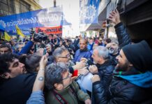 Fuerte movilización sindical en apoyo al desplazado líder de la UOM, que resiste la intervención judicial y será recibido por la CGT