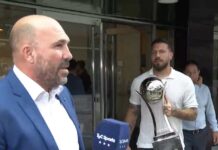 La AFA le entregó el trofeo de “Campeón de Liga” a Rosario Central por ser el equipo que más puntos sumó en la Tabla Anual