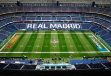 La impactante transformación del estadio del Real Madrid por un partido de la NFL: “El Bernabéu como nunca lo habías visto”