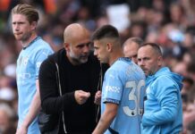 La irónica respuesta de Guardiola cuando le preguntaron sobre la chance del regreso del Diablito Echeverri al City