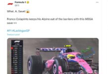 La sorprendente maniobra de Franco Colapinto en la qualy del Gran Premio de Las Vegas: “¡Qué salvada!»