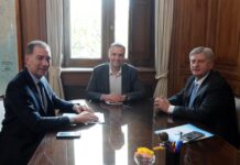 Adorni y Santilli recibieron a Ziliotto, que reclamó fondos y rechazó apoyar al Gobierno por el Presupuesto 2026