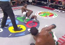 La espectacular doble caída en una pelea que dejó a los boxeadores al borde del nocaut