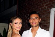 La foto navideña del flamante refuerzo de River Fausto Vera y su pareja, la Miss Argentina Aldana Masset