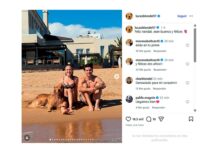 La publicación de Blondel junto a Morena Beltrán en vísperas de Navidad: las menciones a Boca y una respuesta especial