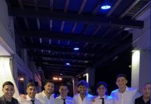 Las fotos de los jugadores de Boca Juniors en el casamiento de Kevin Zenón y Sol Amsler: el encuentro con dos ex futbolistas del club