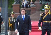 Javier Milei encabezó un acto en homenaje por el aniversario del nacimiento de José de San Martín