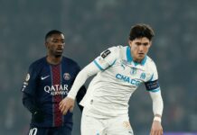 La polémica frase de Ousmane Dembélé contra el argentino Leonardo Balerdi en la goleada del PSG por el clásico de la Ligue 1