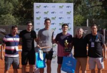 Juan Estévez celebró el título en el M15 de La Plata