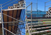 Las tribunas tubulares que estrenó Estudiantes de Río Cuarto para recibir a River Plate