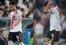 Alarma en River: Fausto Vera y Juanfer Quintero pidieron el cambio por lesión a cuatro días del Superclásico ante Boca