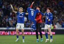 La especial dedicatoria de Barco a Panichelli tras la clasificación de Racing de Estrasburgo en la Conference League