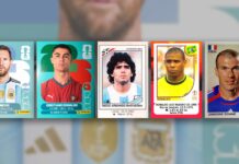 El paso del tiempo de las estrellas del fútbol en los álbumes de los Mundiales